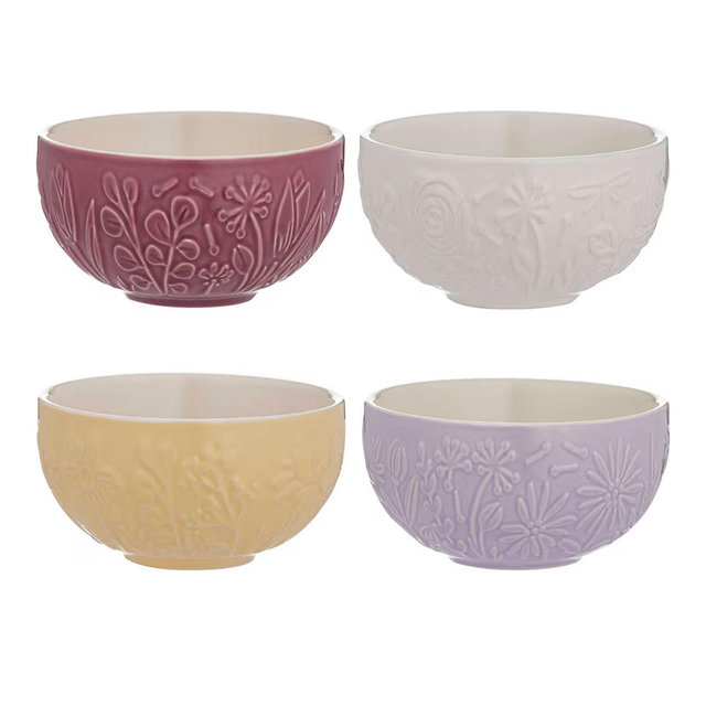 Mason Cash In The Meadow 6 oz Stoneware Prep Bowls | Set of 4