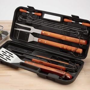 Cuisinart 13-Piece Wooden Handle Grill Tools Set
