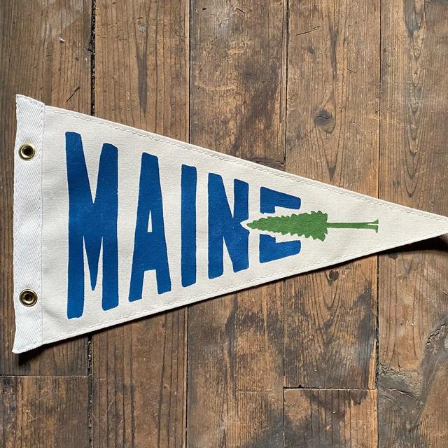 Maine Tree Canvas Park Pennant