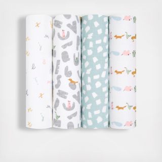 Essentials Assorted Swaddle, Set of 4