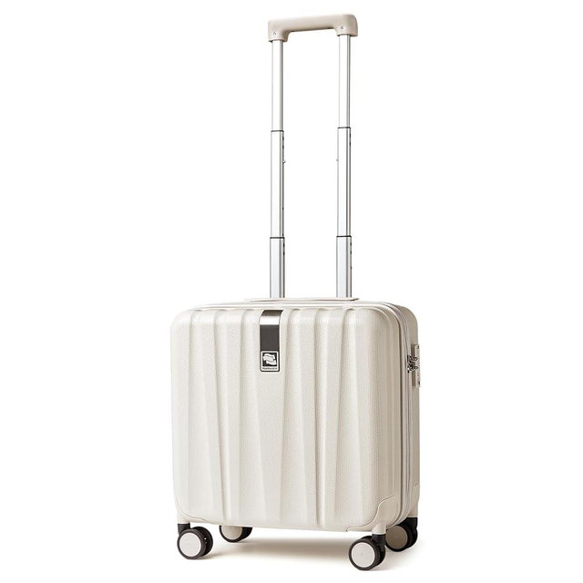 Hanke 16 Inch Underseat Carry on Luggage with Wheels,Small Hard Shell Suitcases for Weekender,Tsa Approved Lightweight Travel Luggage Suitcase for Womem Men,Christmas Gifts for Birthday- Ivory White.