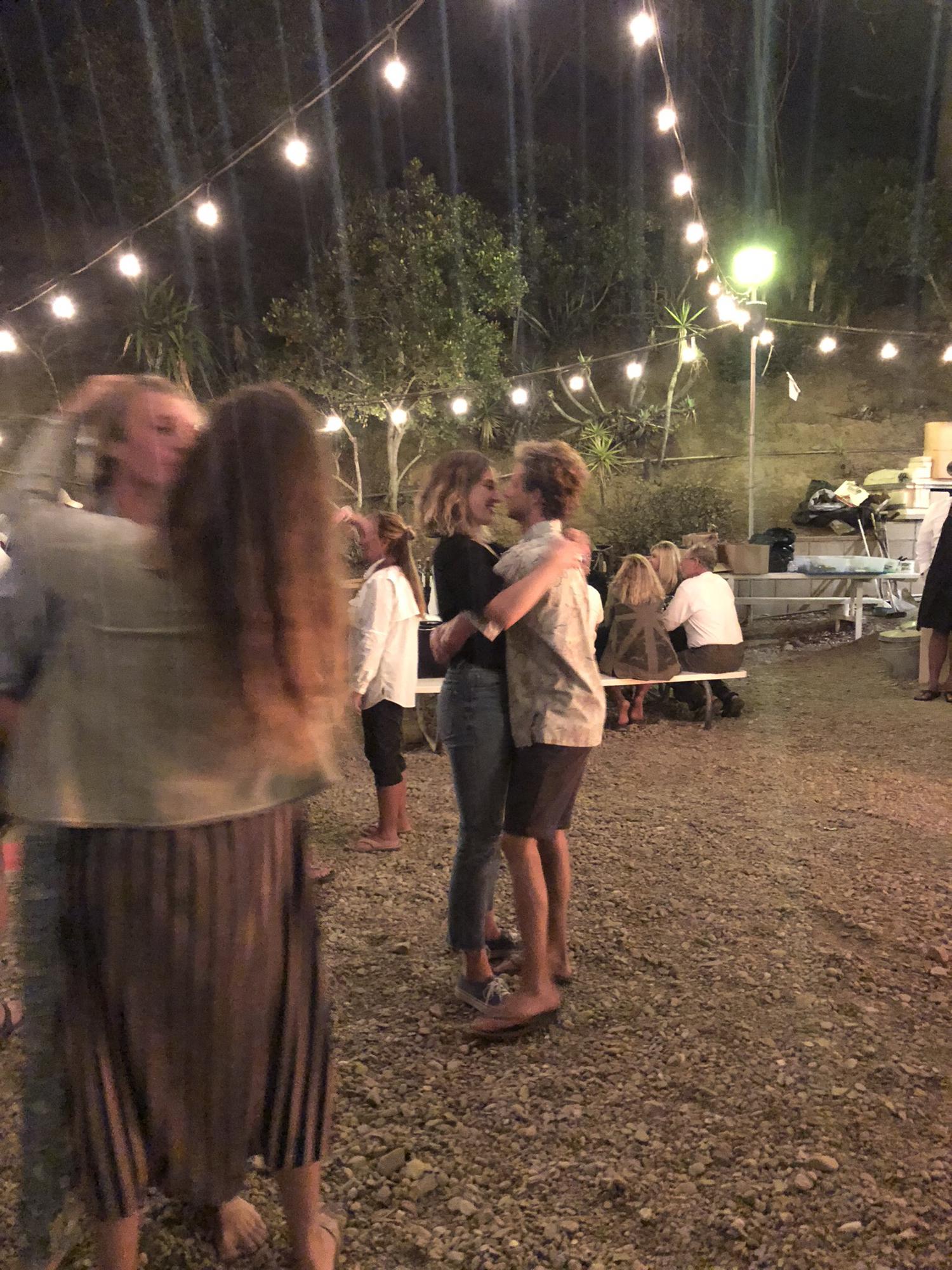 Dancing under the stairs in the cove. September 2019.