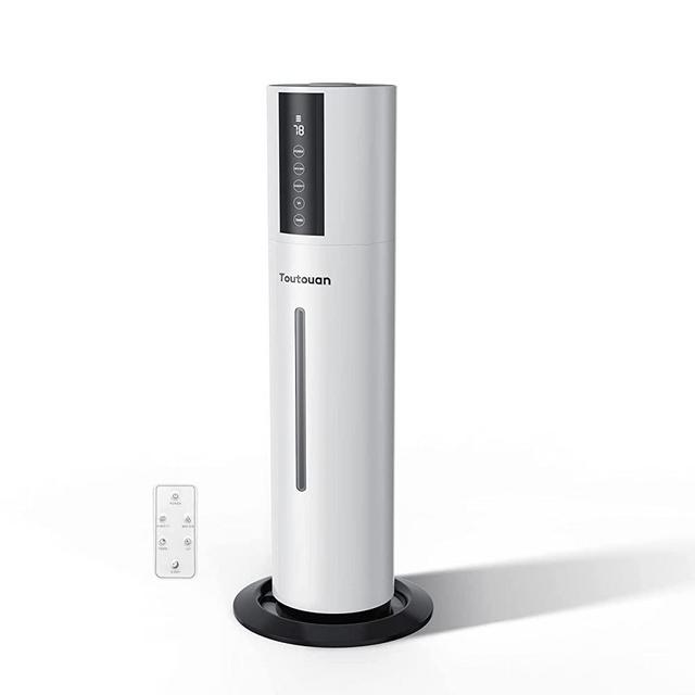 TOUTOUAN Humidifiers for Large Room Cool Mist Air 8L/2.11Gal Top Fill Humidifier with Essential Oils,Remote Control 360° Nozzle for Baby Office Plants Bedroom