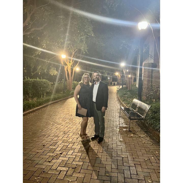 Right before we got engaged in Greenville, SC