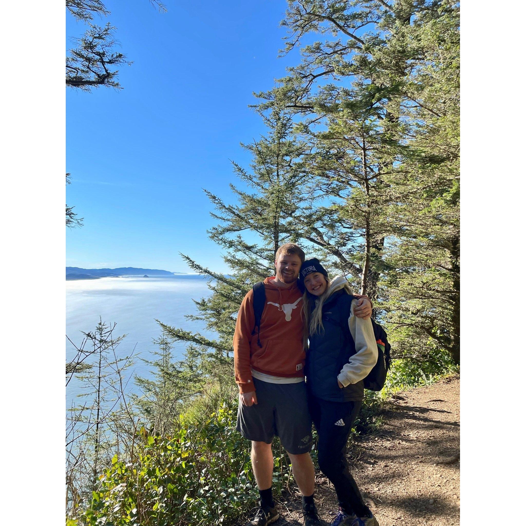 January 23, 2022- Hiking at Cape Lookout in Oregon