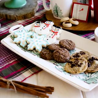 Lastra Holiday Handled Rectangular Platter