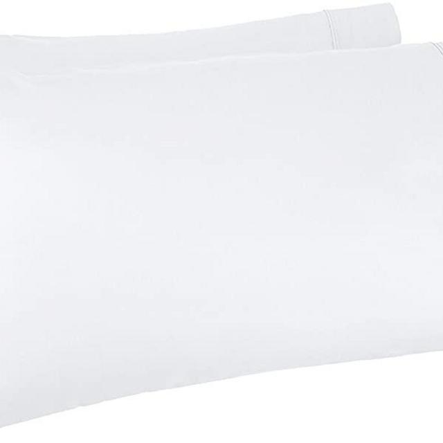 800 Thread Count 100% Egyptian Cotton Pillow Cases, White King Pillowcase Set of 2, Long-Staple Combed Pure Natural 100% Cotton Pillows for Sleeping, Soft & Silky Sateen Weave Bed Pillow Cover