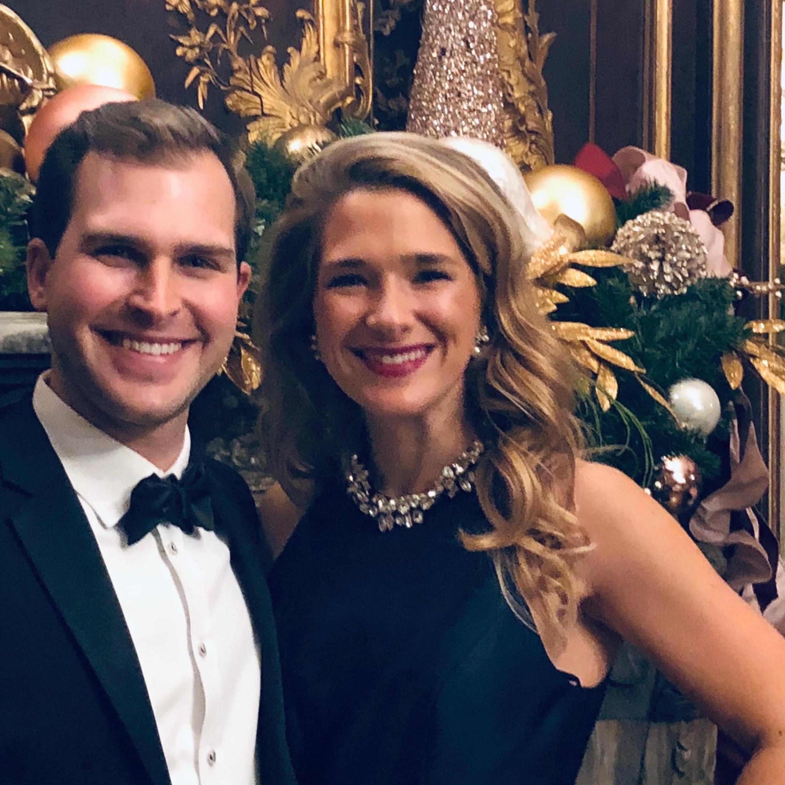 Celebrating the holidays at the Rhode Island Governor's Ball hosted at Salve Regina!