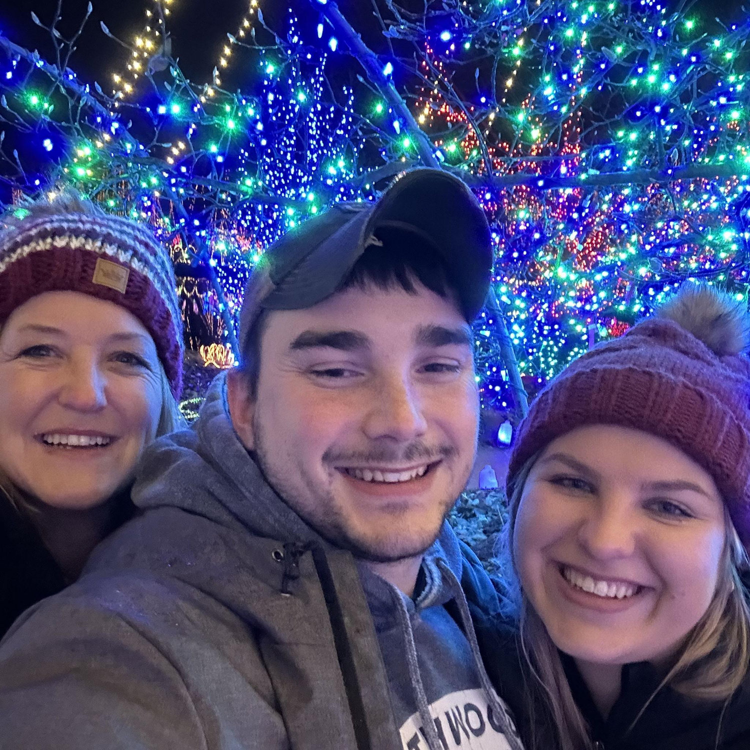 Walk-thru of holiday lights with Kent's mom!