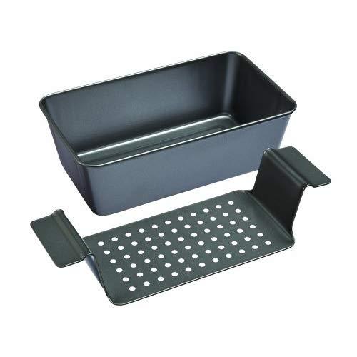 Chicago Metallic Professional Non-Stick 2-Piece Healthy Meatloaf Set, 12.25-Inch-by-5.75-Inch, Grey - X50801