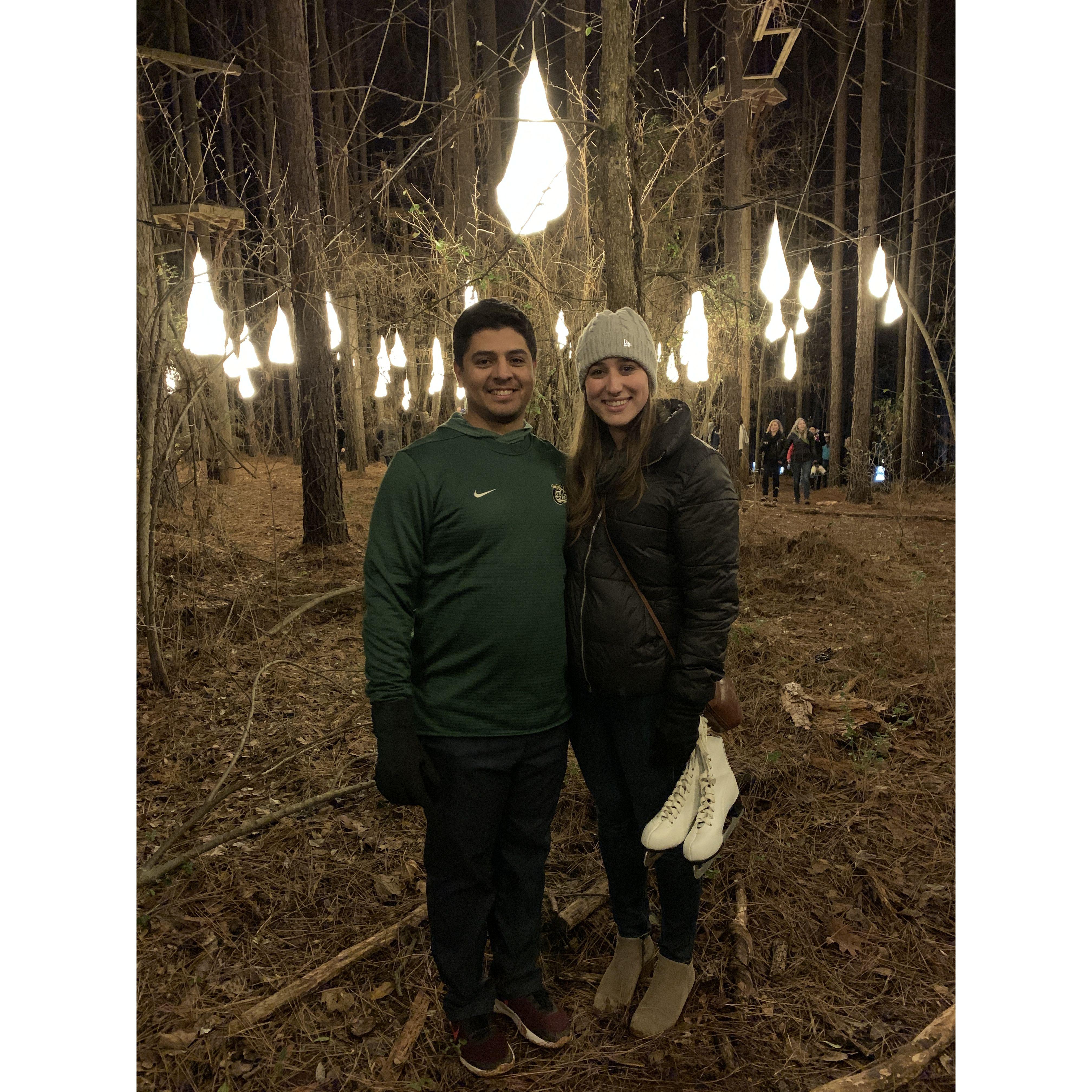 December 12, 2019 - One of their favorite places to spend together in Charlotte, the Whitewater Center.