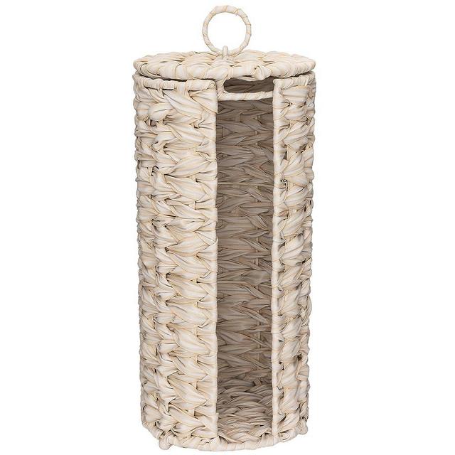 GRANNY SAYS Toilet Paper Storage Holder, Bathroom Toilet Paper Holder Stand, Toilet Paper Basket, Woven Bathroom Baskets for Toilet, Free Standing Toilet Paper Organizer for Bathroom Storage