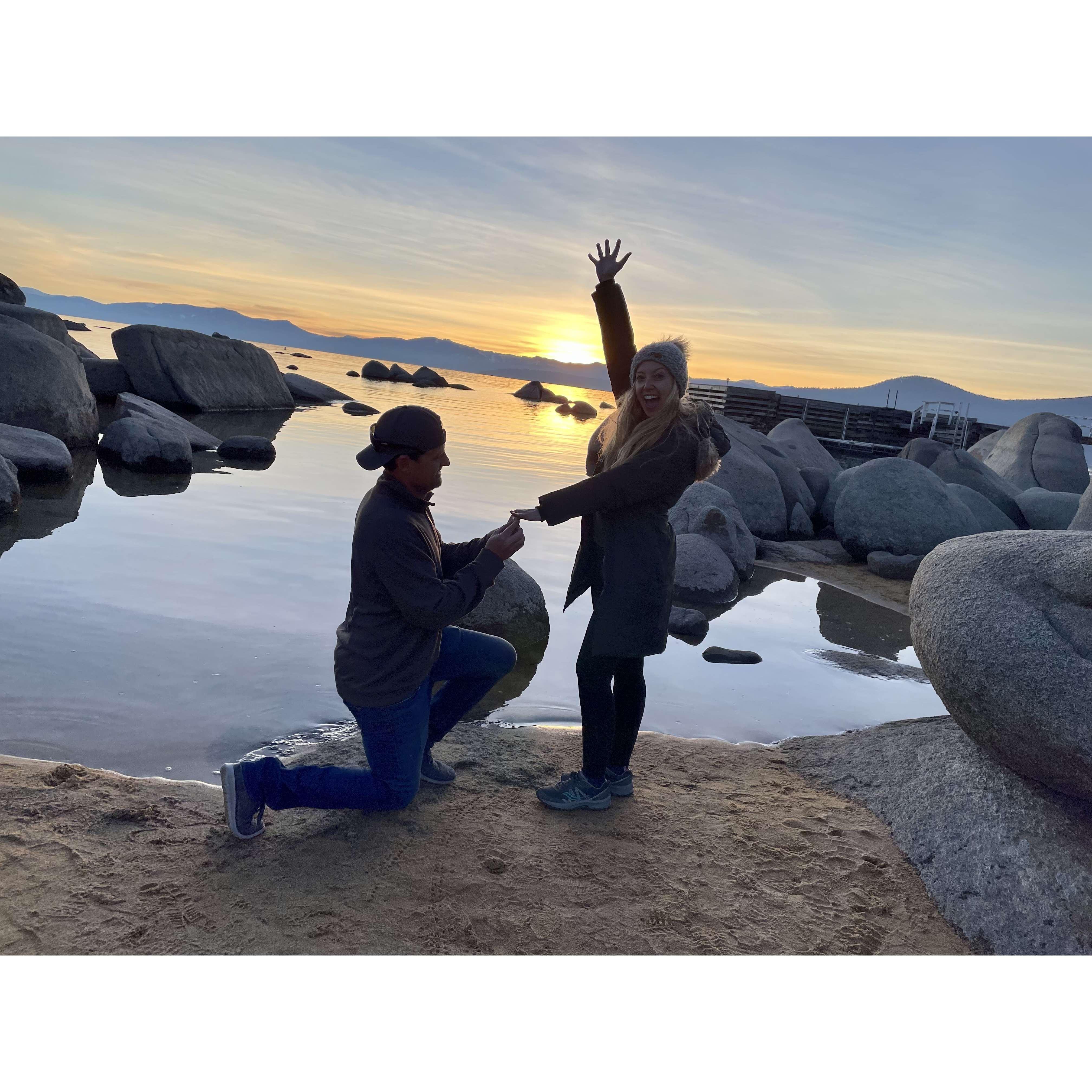 Proposal Day 2021: Proposal reenactment at Speedboat Beach!