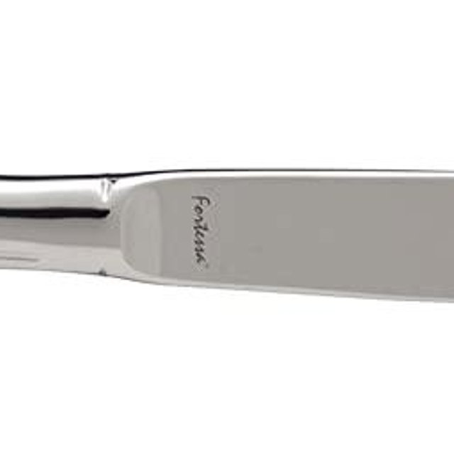 Fortessa Royal Pacific 18/10 Stainless Steel Flatware Solid Handle Steak Knife, Set of 12