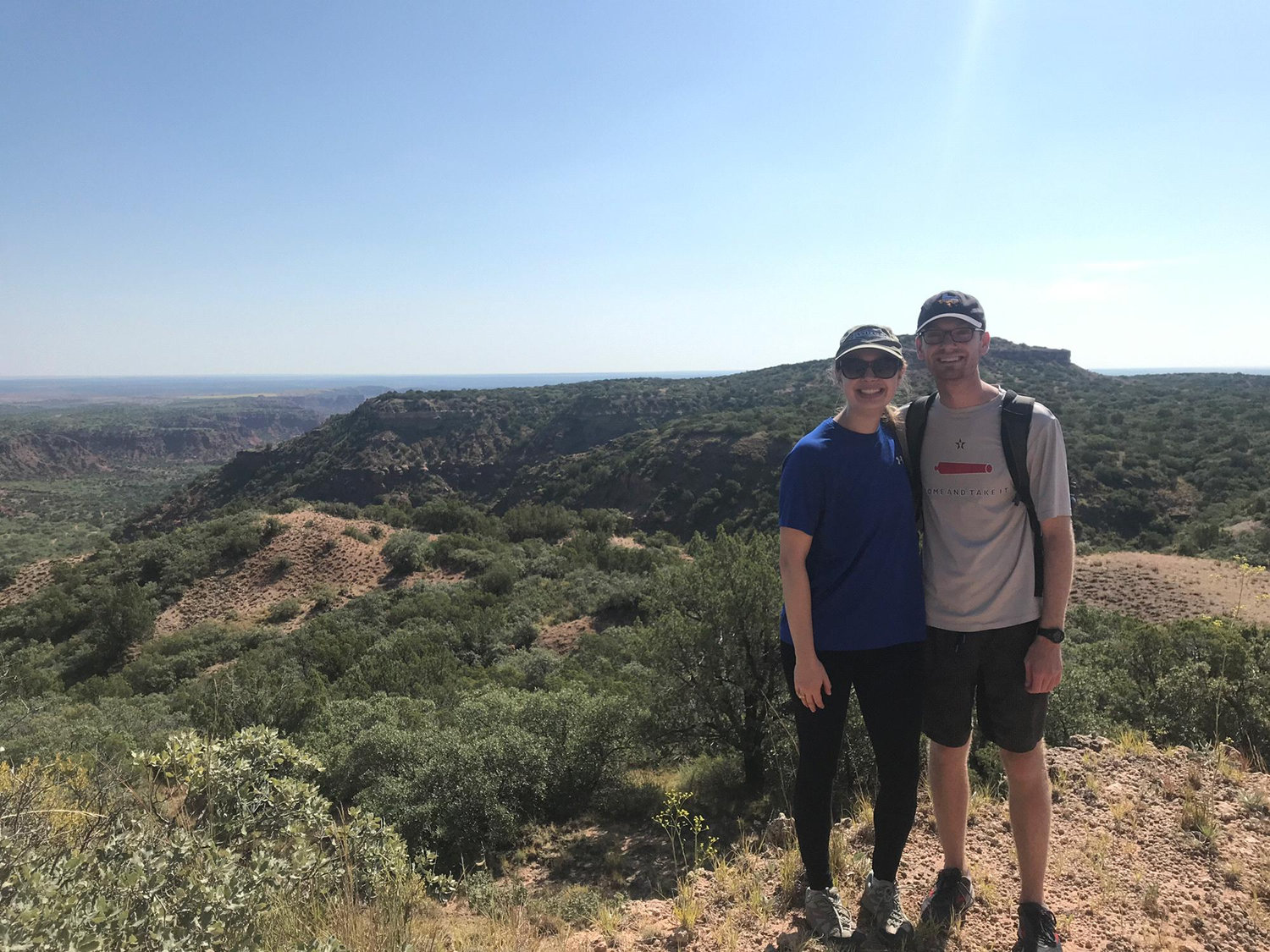 6.3 mile hike at a Caprock Canyons State Park.