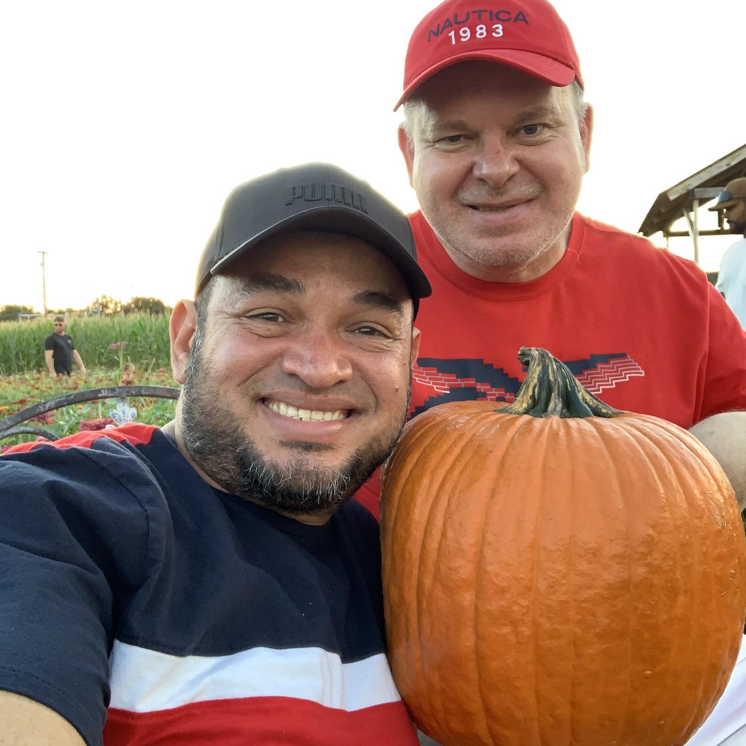 Our first pumpkin patch date October 2022