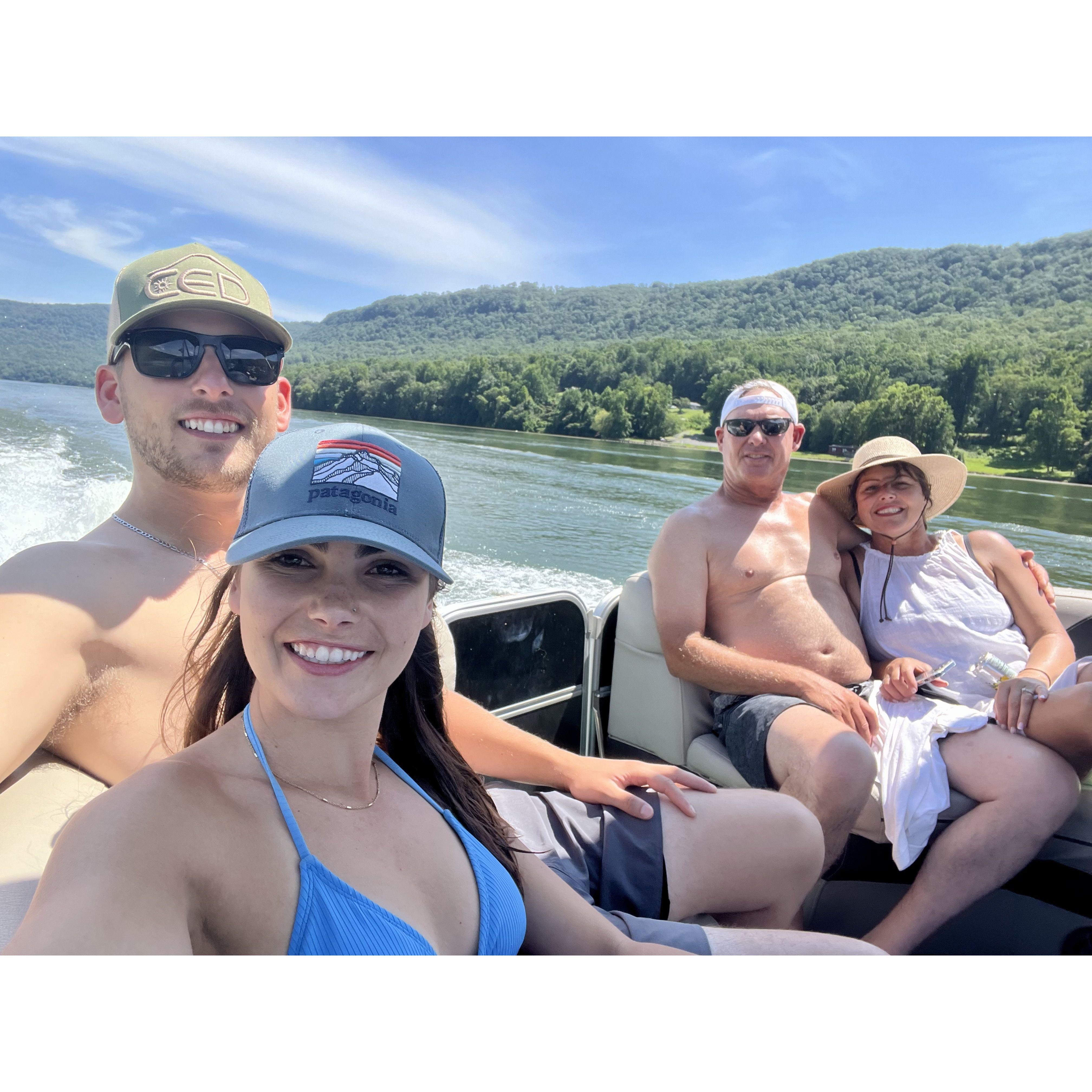 Boating on the 4th of July with the family!