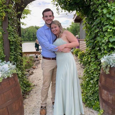 Us at our Matron of Honor's wedding