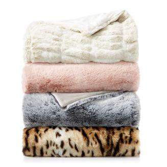 Hudson Park Collection Faux Fur Throw Collection - 100% Exclusive