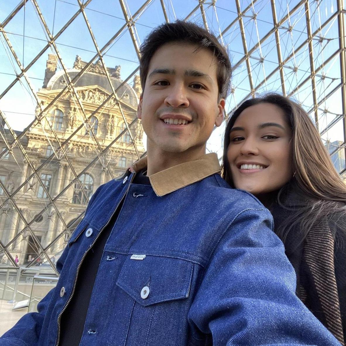 Waiting to get into the Louvre in Paris. 2019.