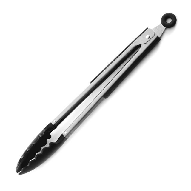 NORPRO Grip-EZ 12-Inch Tongs with Nylon in Silver/Black