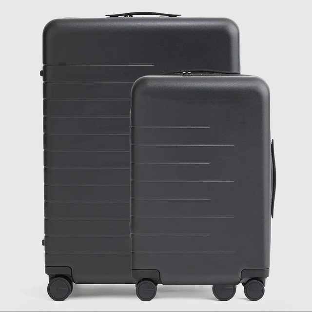 Carry-On & Large Check-In Suitcase Set - Black
