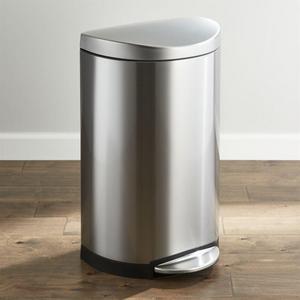 Registry 10.5 Gal. Half Round Trash Can