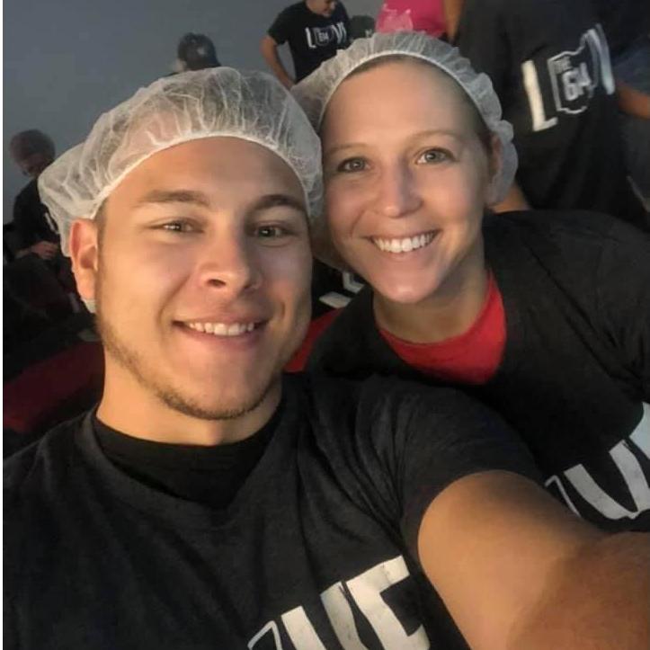 Our first volunteer event to pack meals and help others. #Lovethe614