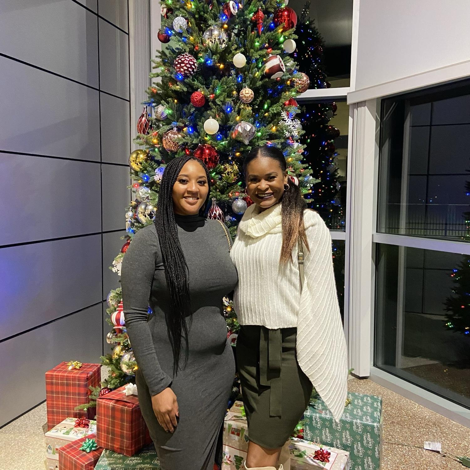 Our first Christmas as a couple! 
Just after this photo was taken, we found out we had covid! :( We were down for a week!