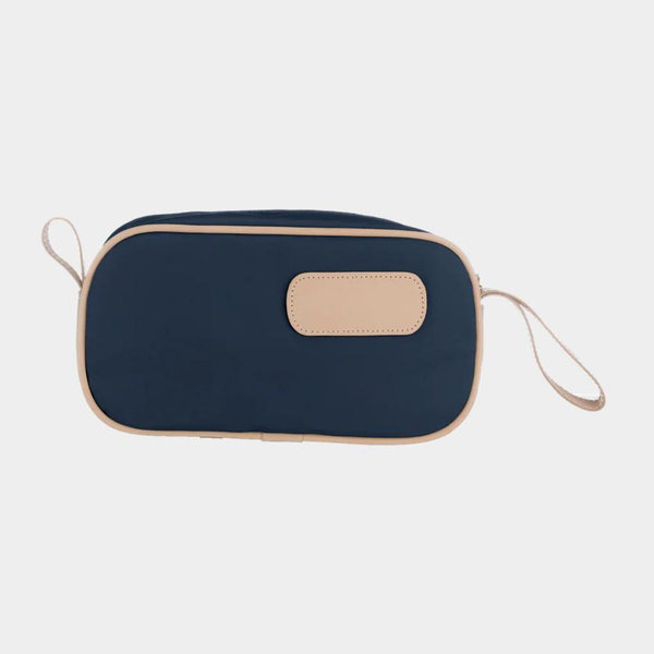 Navy Coated Canvas Shave Kit