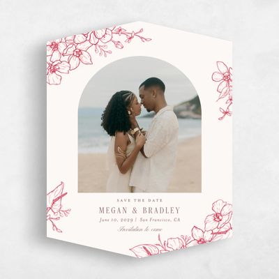 Red Diamond Wedding Save the Date - Painaa Photo