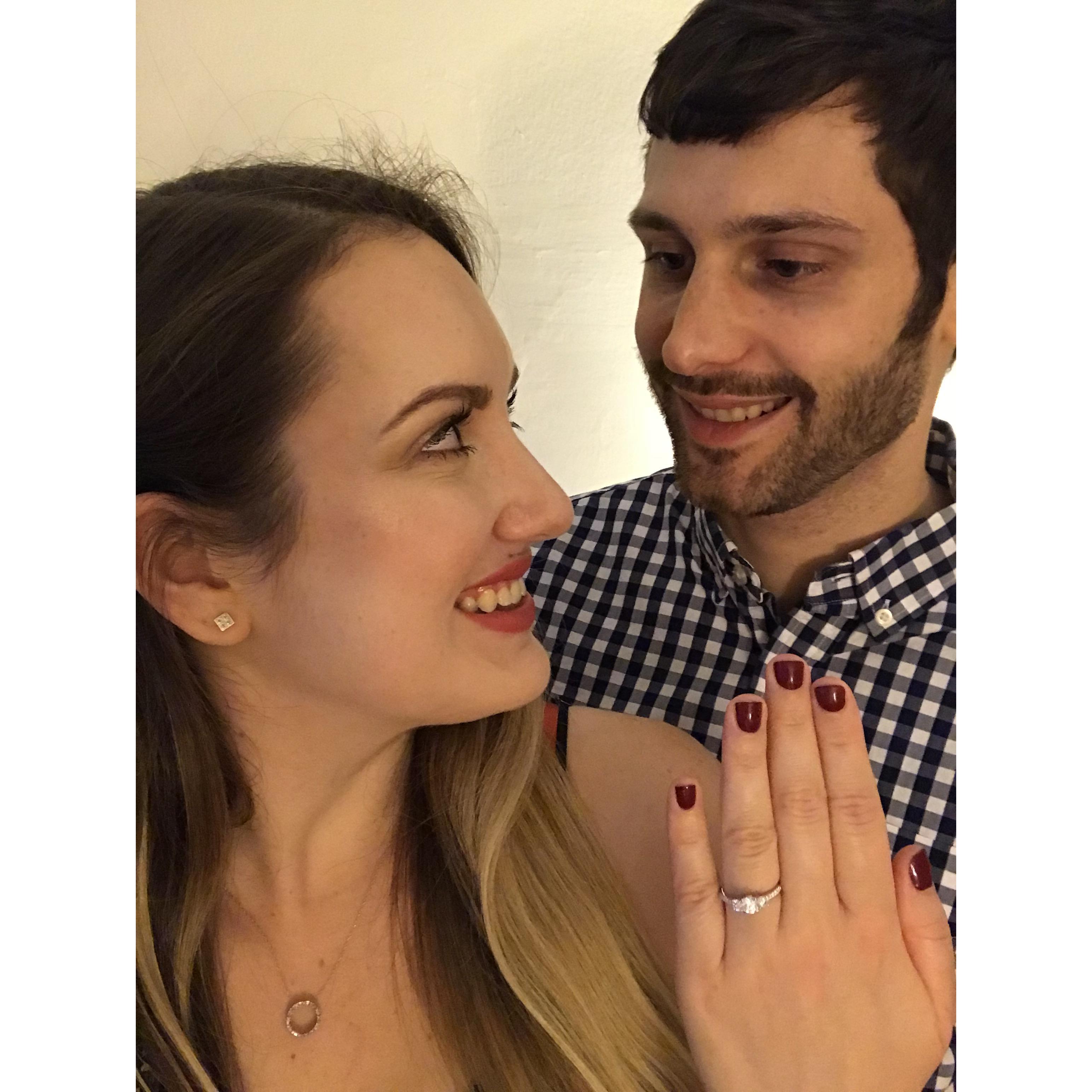 The night Kait said YES!