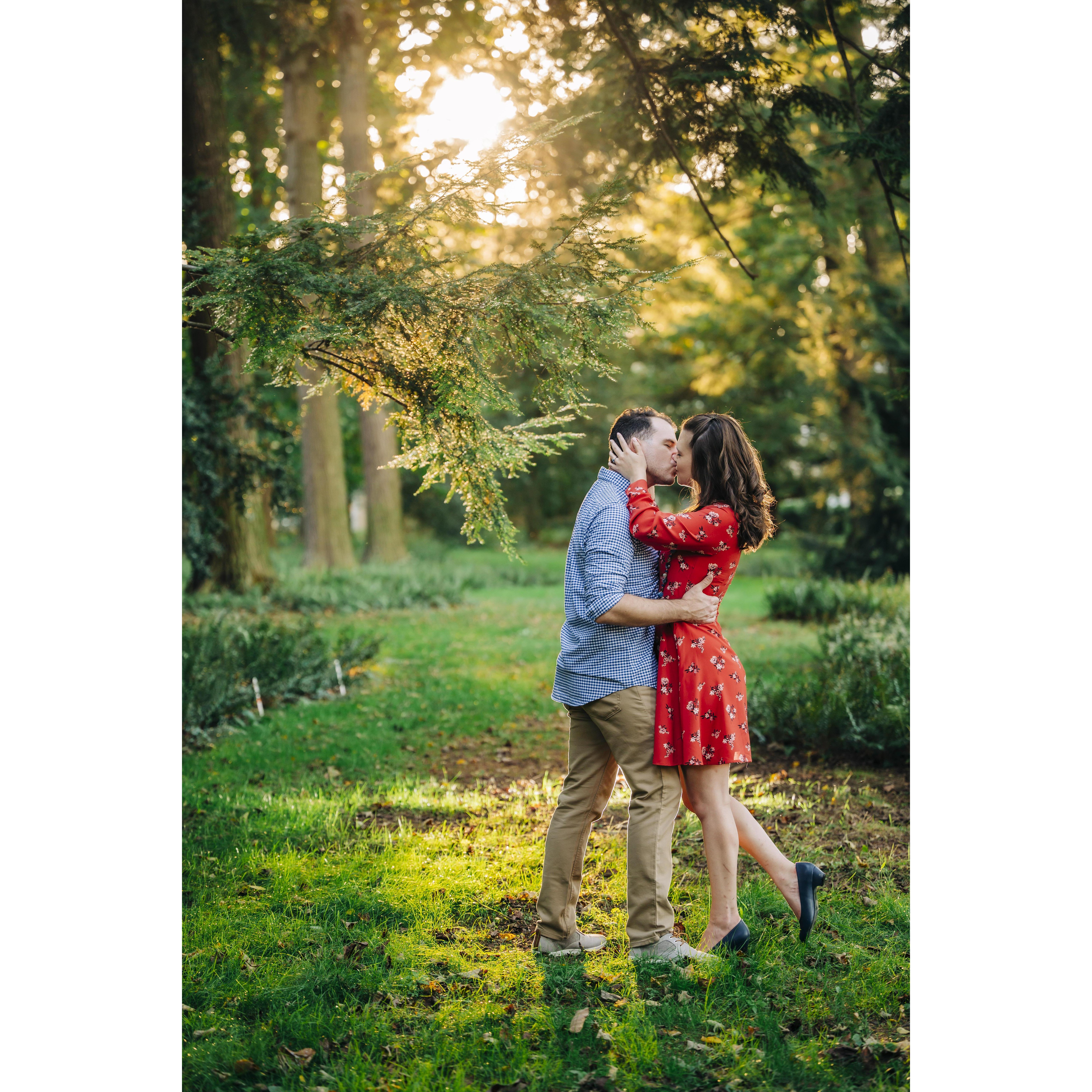 Engagement shoot at Longwood Gardens. Photo courtesy of Jim Coarse of Moonloop Photography.