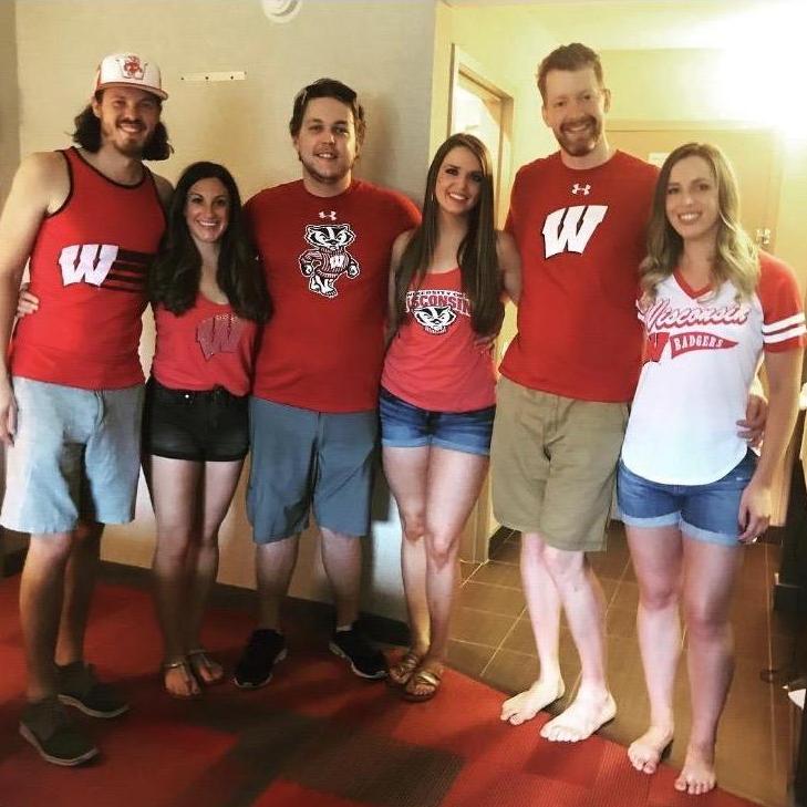 Joel's First Badgers Game, Go BUCKY!