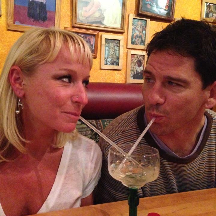 Sharing Geno's birthday drinks, before Kai was even a twinkle in our eyes.