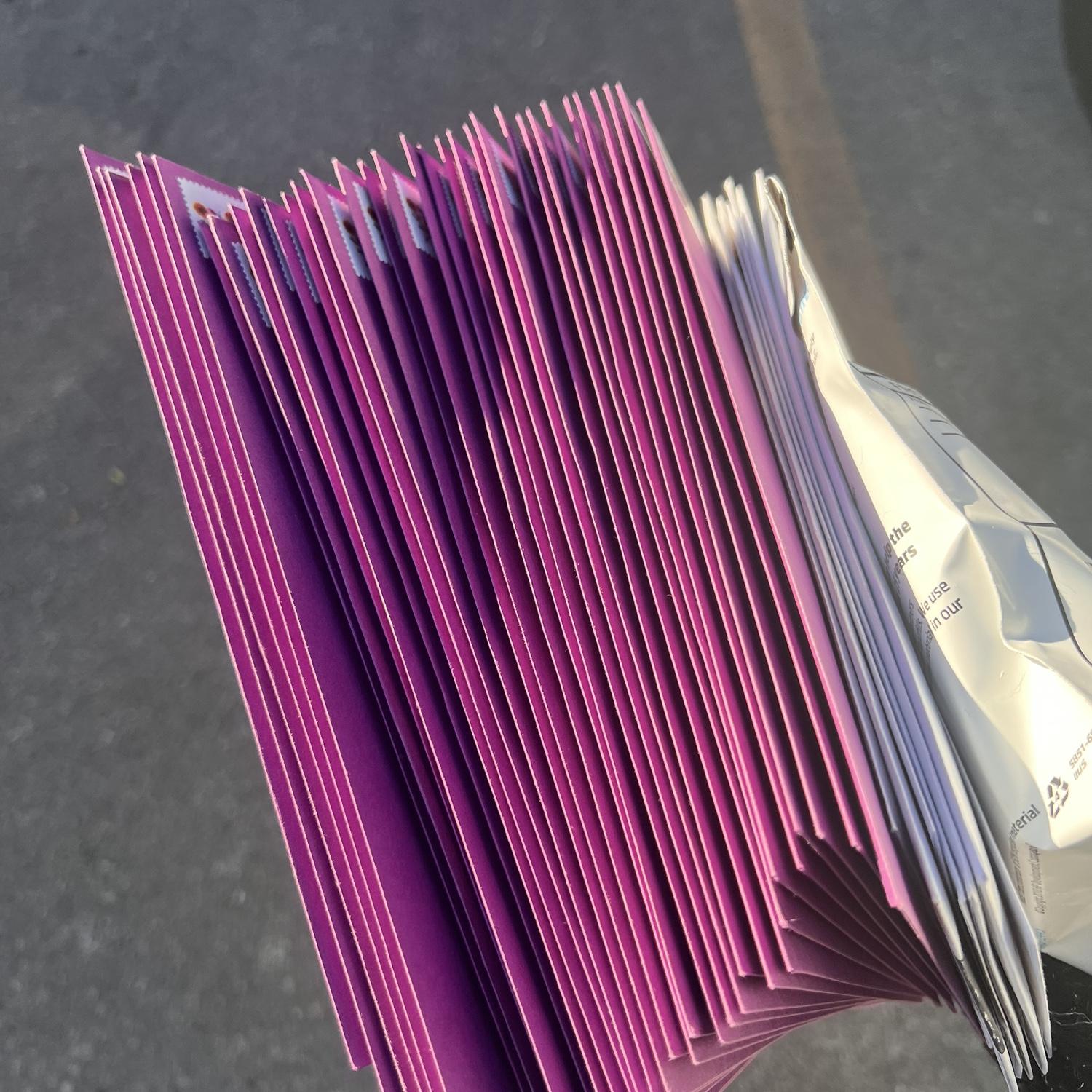 Mailing out wedding invitations!