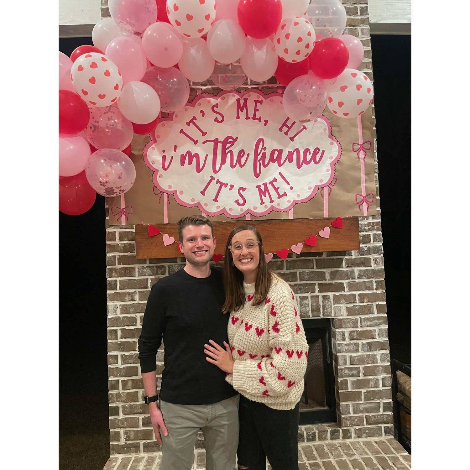 Engagement surprise party thrown by our sweet friends!