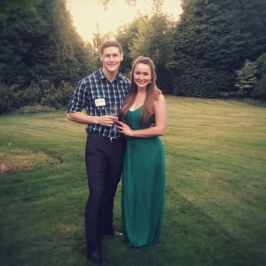 At the president of UBC's house for a valedictorian reception, 2015