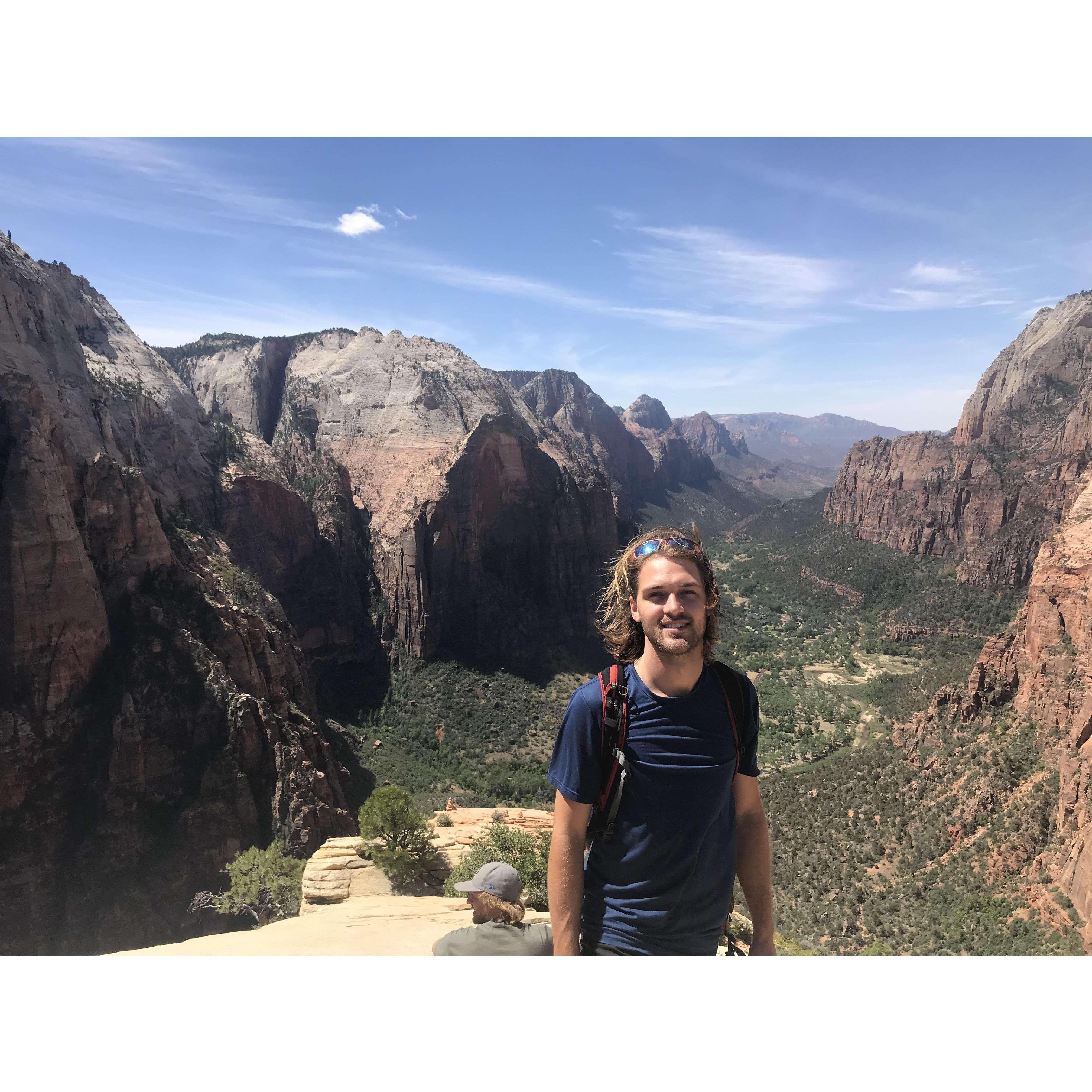 Angels Landing at Zion National Park