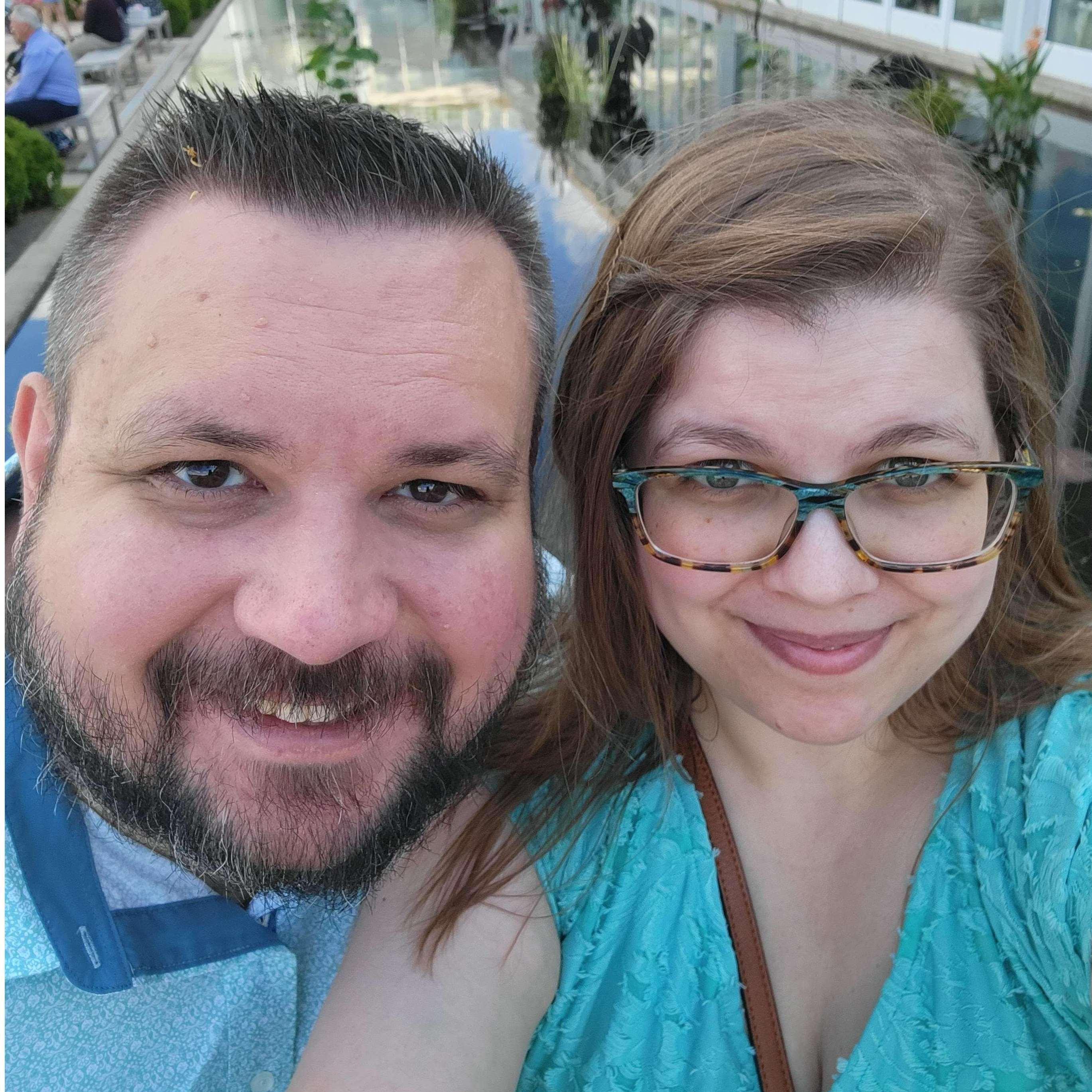 At Paige and Adam's wedding <3
