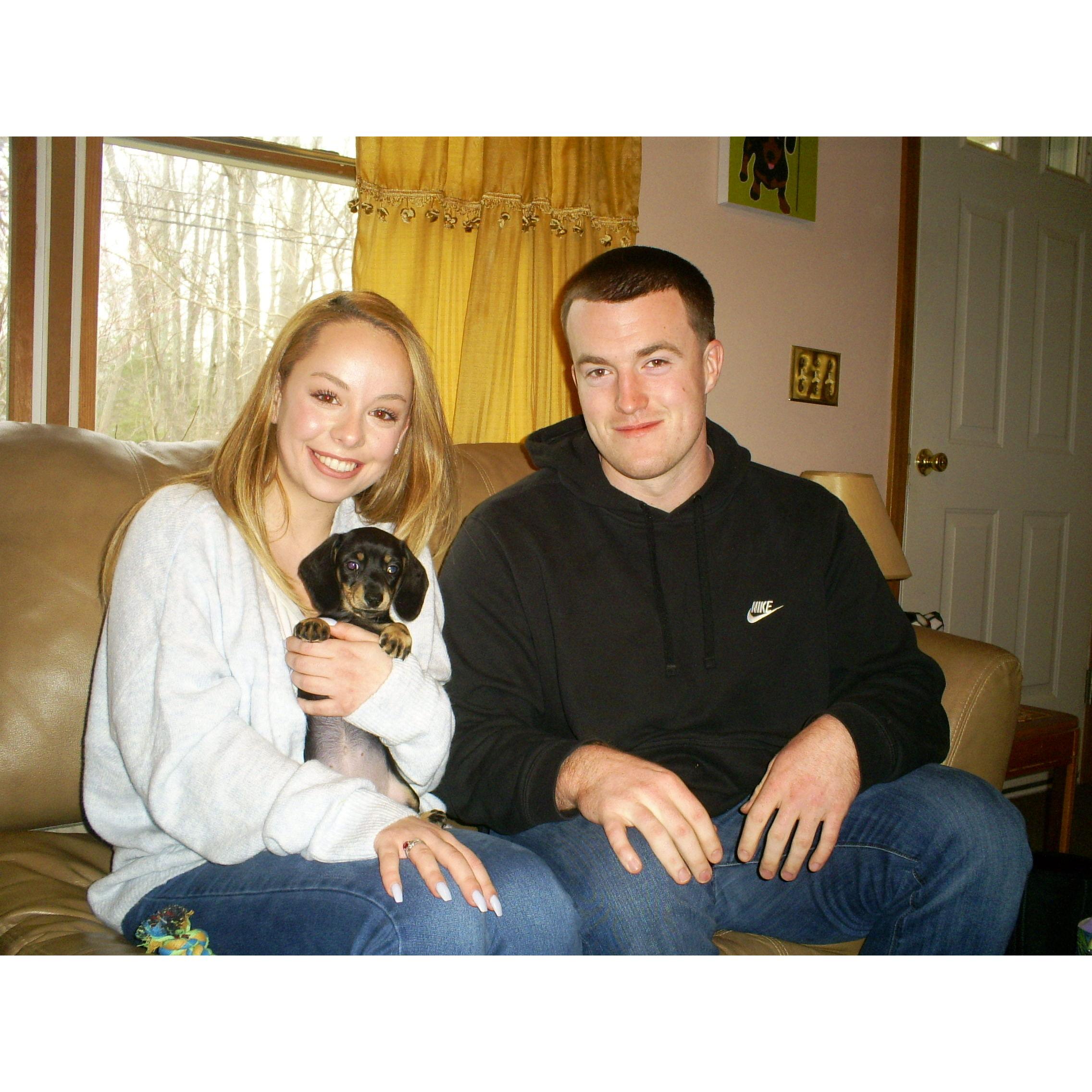 The day we got to bring Lucky home in 2018🐶