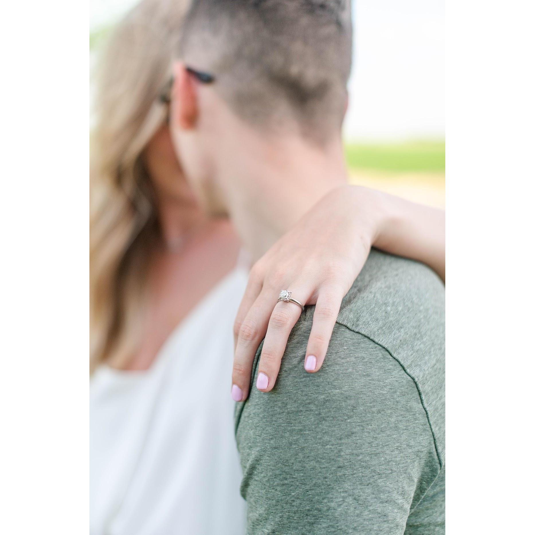 This beautiful and special ring was gifted by Mackenzie's grandma, JoAnn Brown. She wore it for 28 years while married to her late husband Gordan. He will be very missed at the wedding.