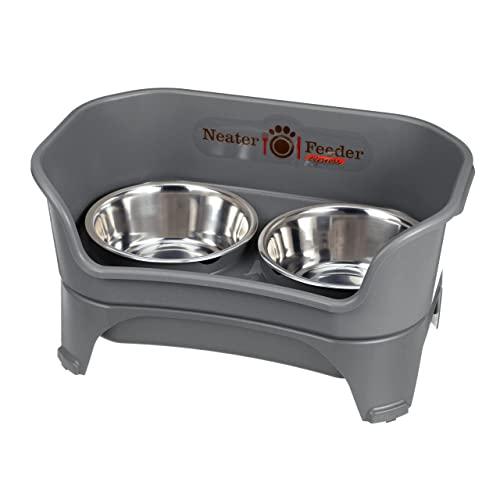 Neater Feeder Express Elevated Dog and Cat Bowls - Raised Pet Dish - Stainless Steel Food and Water Bowls for Small to Large Dogs and Cats