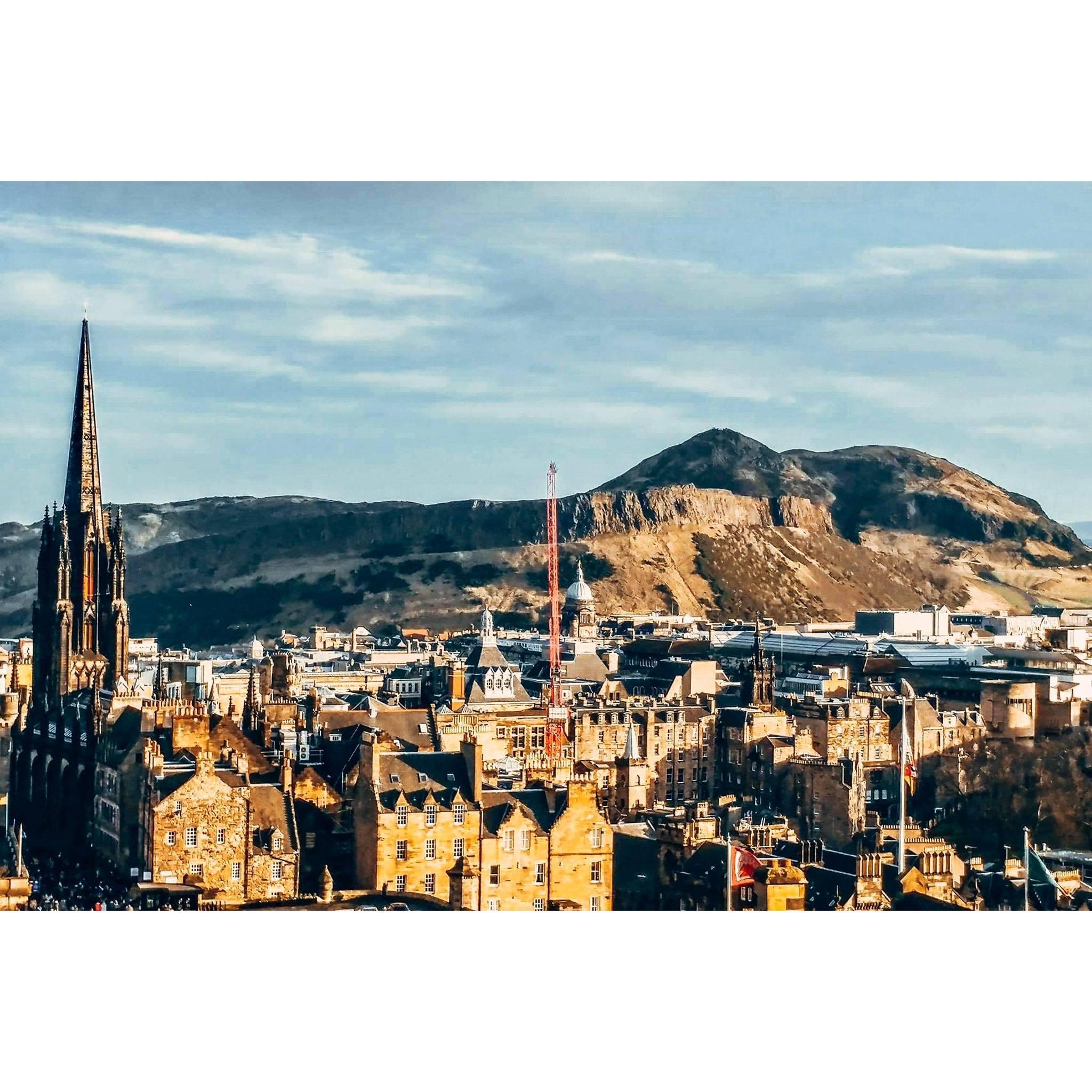 Arthur's Seat, a magical hill in Scotland, we climbed on January 1st 2020. The spot where Michael Proposed.