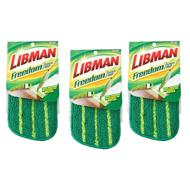 Libman Freedom Spray Mop Refills, Three Refills