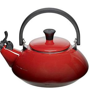 Le Creuset Enamel-on-Steel Zen 1-2/3-Quart Teakettle, Cerise (Cherry Red)