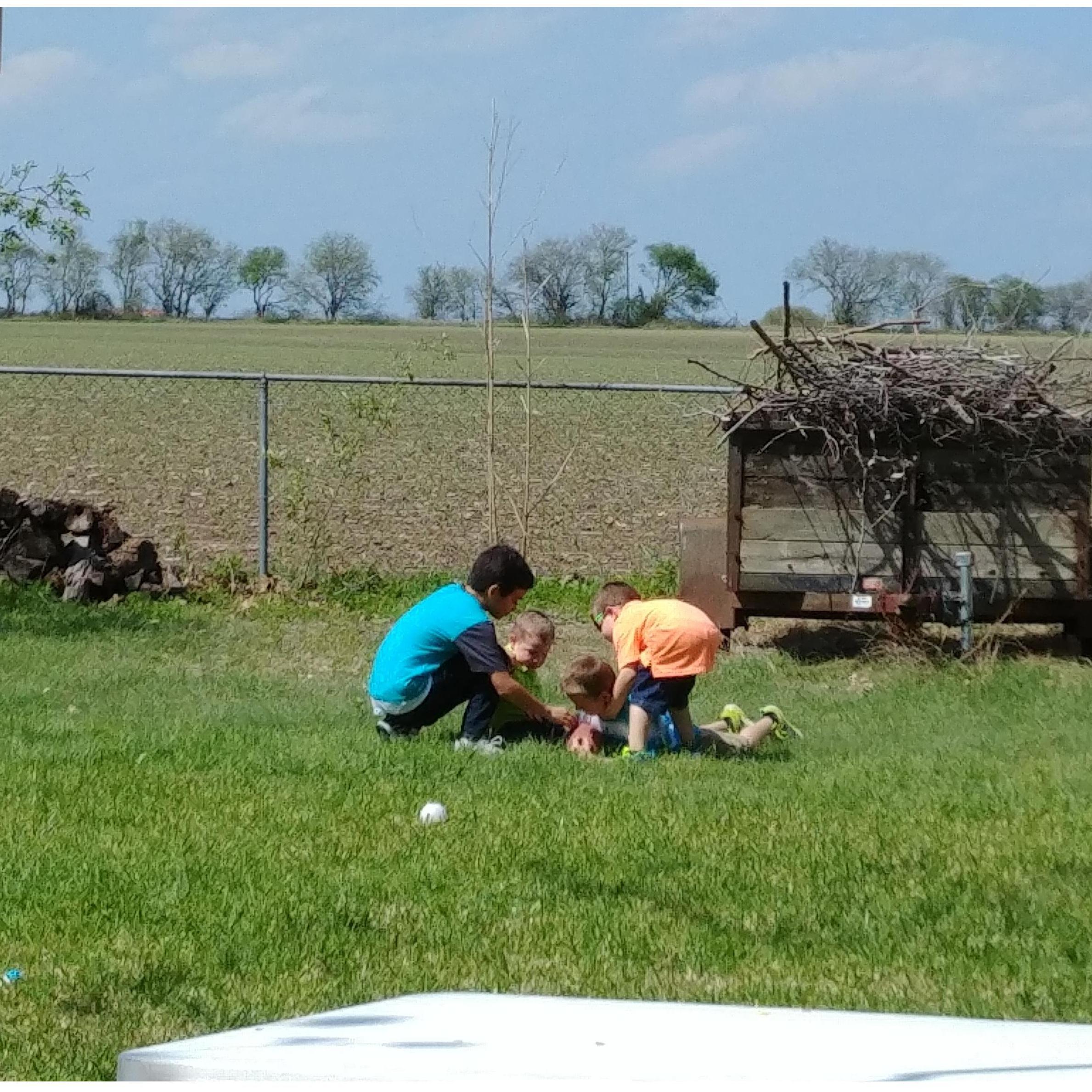 Egg hunt! Our first Easter in Texas
