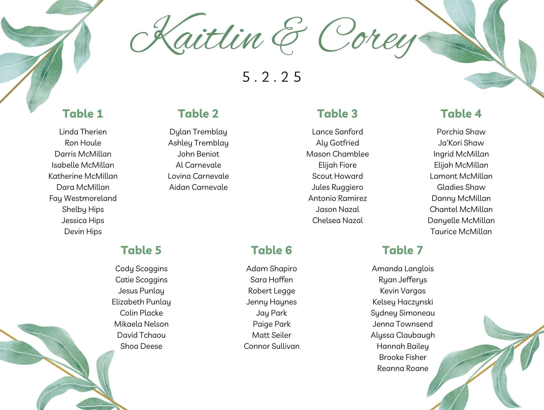 The Wedding Website of Corey McMillan and Kaitlin Therien