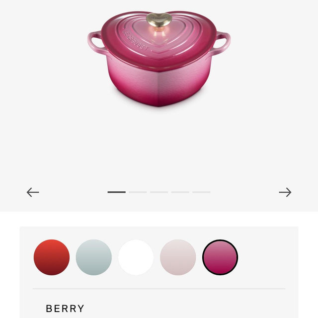 Cast Iron Heart Shaped Casserole with Heart Knob