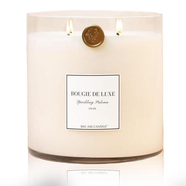 Big Ass Candle | 150oz, Up to 500 Hours | Sparkling Paloma | Citrus, Agave, Tangerine | Natural Coconut-Soy Wax | by Big Ass Luxuries | As Seen On Shark Tank